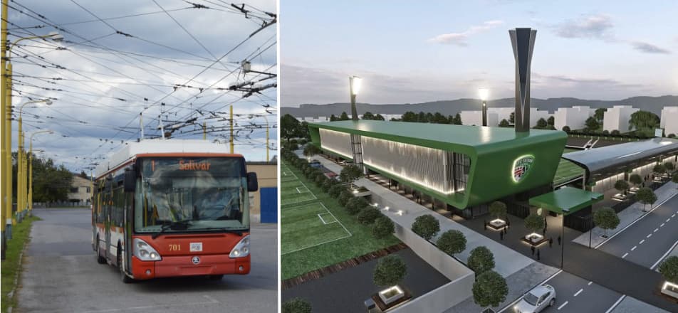 Najväčšie projekty mesta Prešov v roku 2024: Nové trolejbusové trate, futbalový štadión a ďalšie!