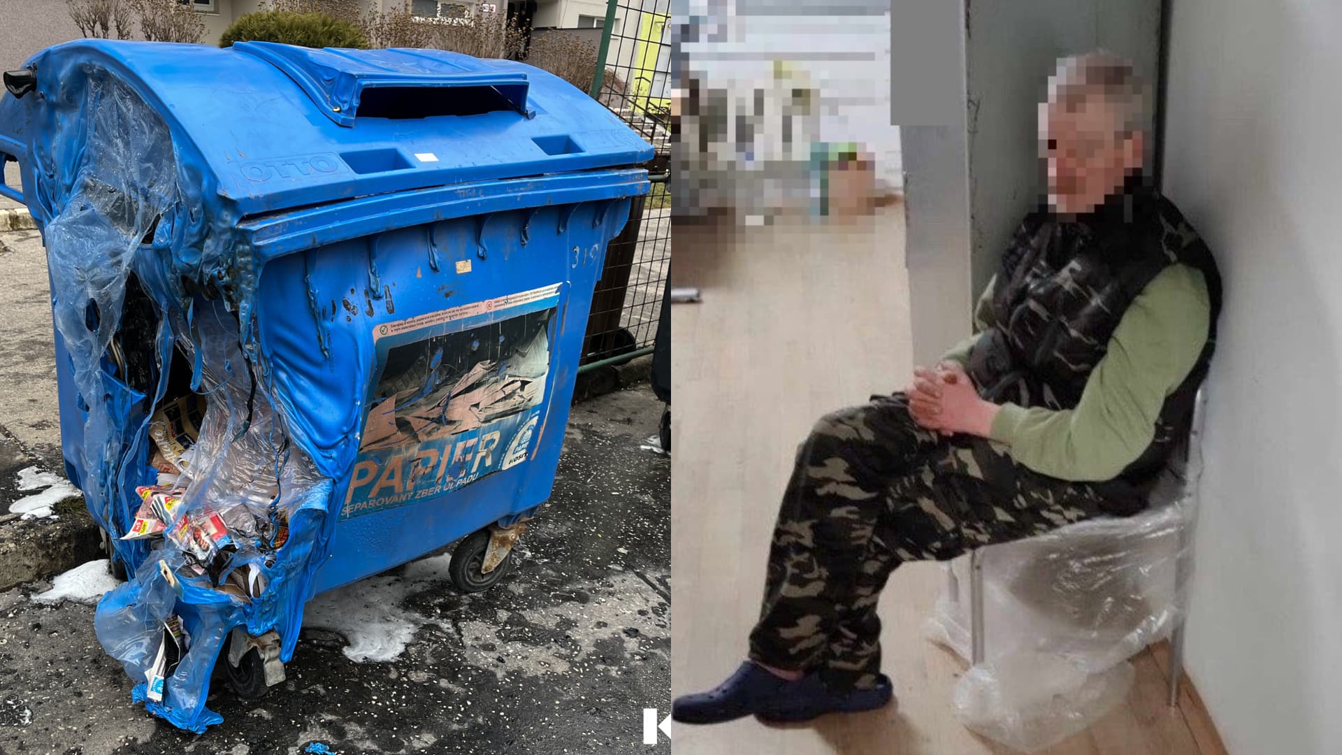 Polícia zistila, kto stojí za podpálenými kontajnermi. Košičan už čelí obvineniu