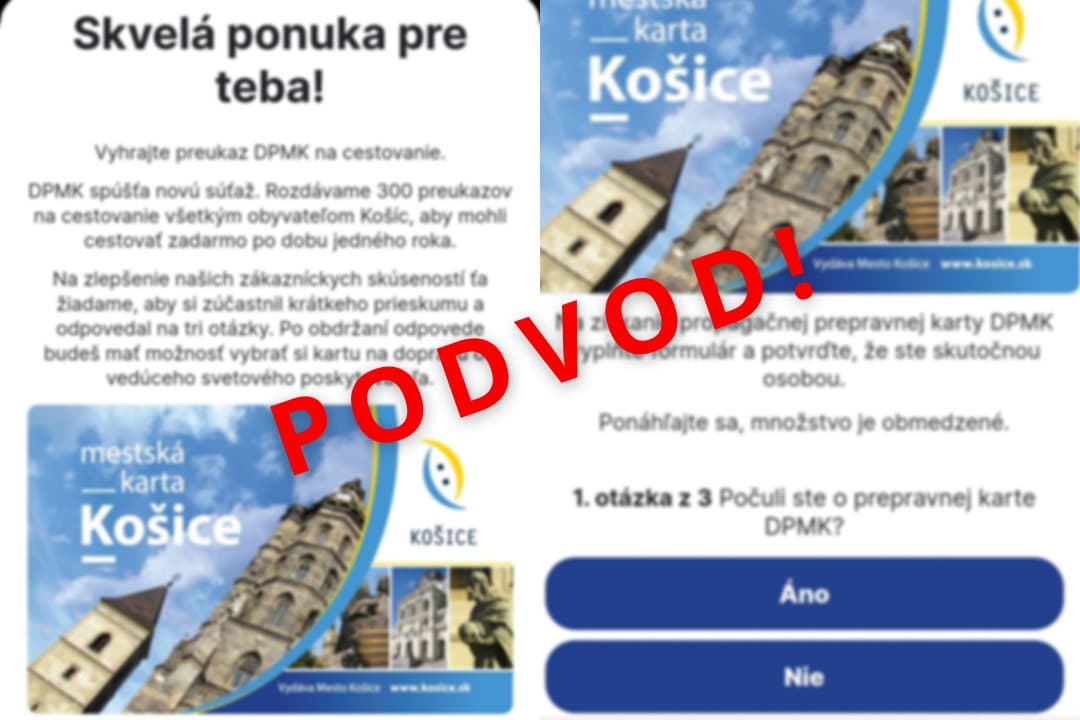 Nenechajte sa oklamať. Podvodná súťaž sľubuje cestovanie košickou MHD na celý rok zadarmo