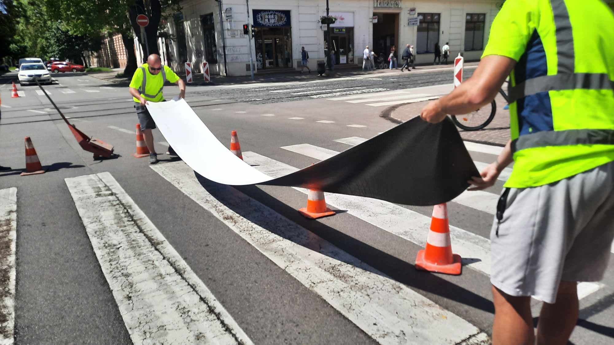 V Košiciach sa pre chodcov testuje nový spôsob značenia priechodov (FOTO)