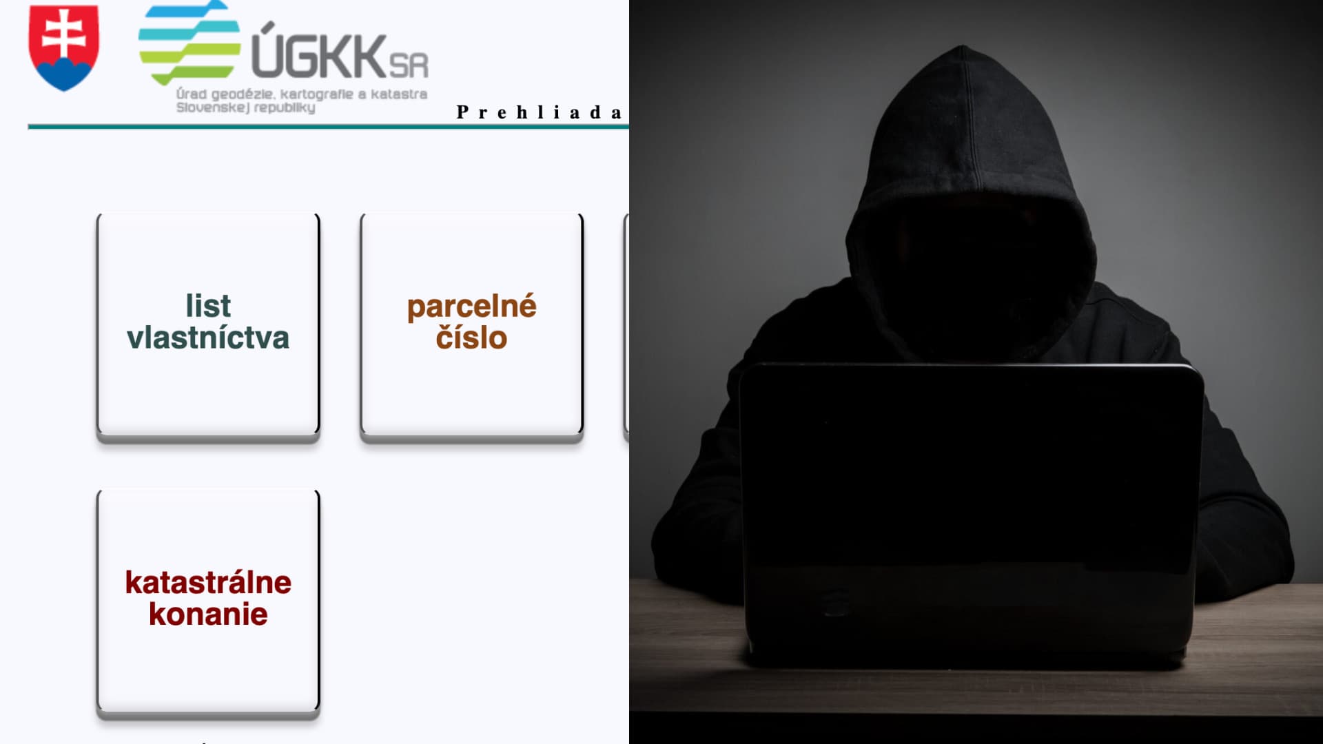 Online kataster je opäť spustený, má však výpadky