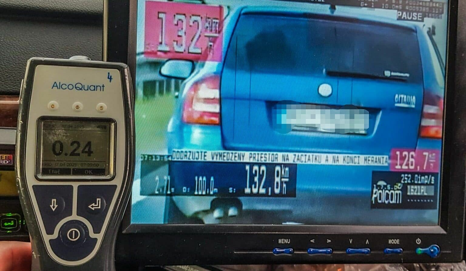Vodič v Poľove šiel 132 km/h a mal pol promile alkoholu!