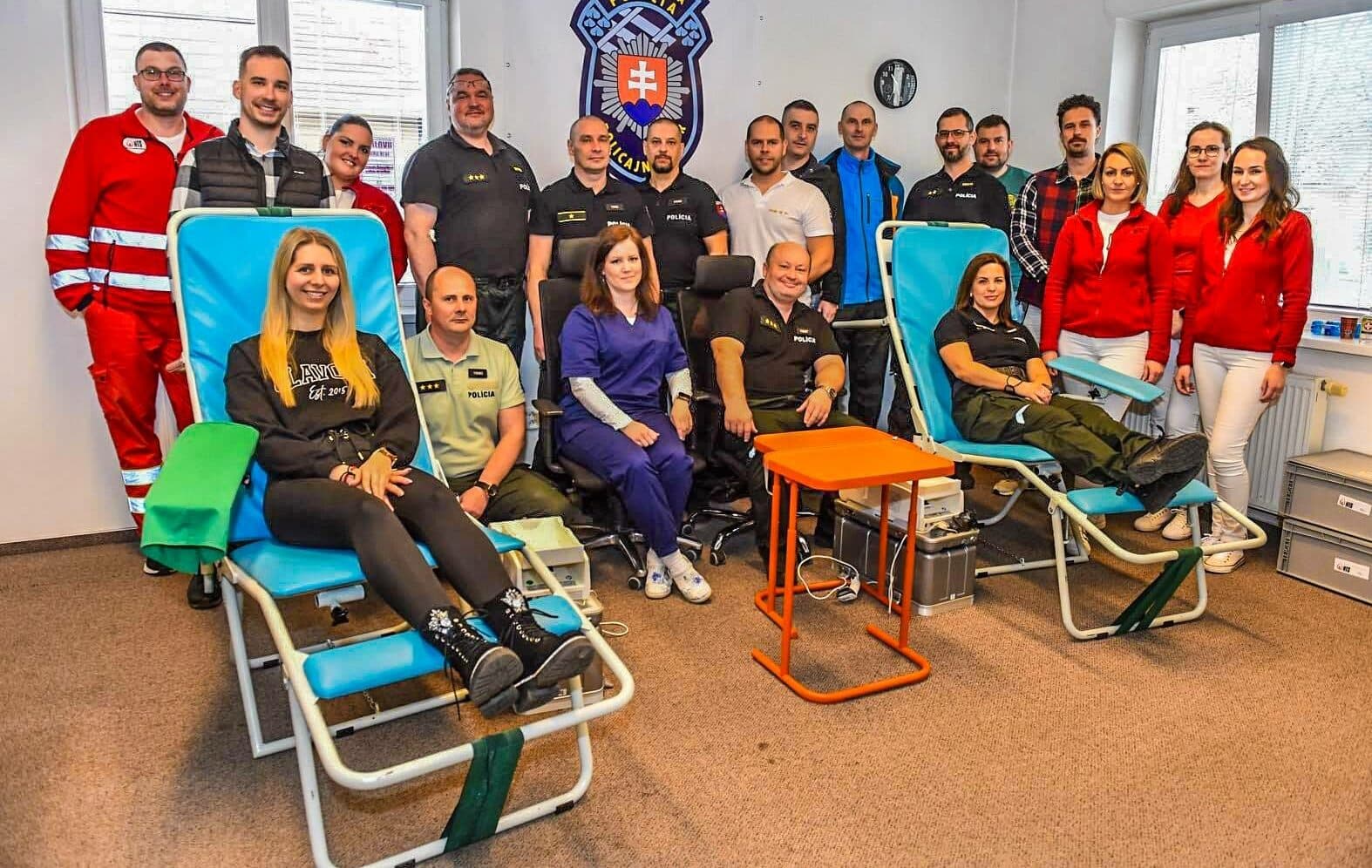 Košická polícia zorganizovala úspešnú akciu darcovstva krvi (FOTO)